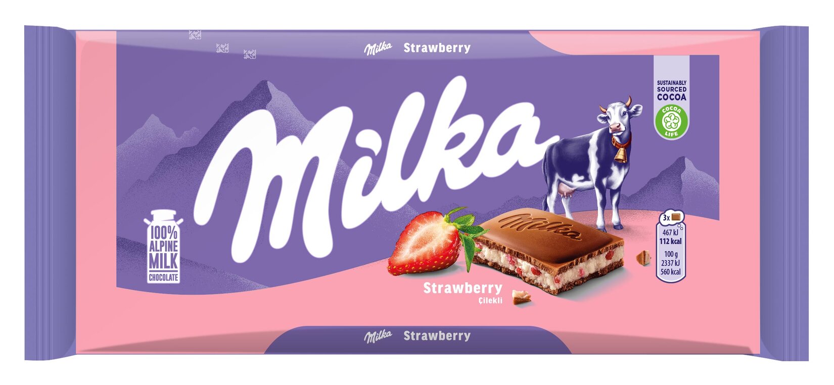 Milka Çilekli Yoğurtlu 100g